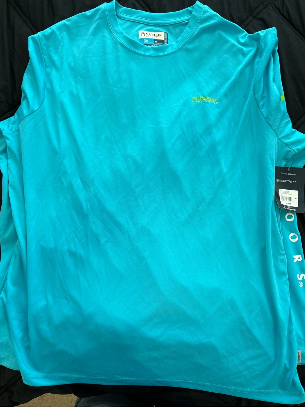 Magellan Outdoors Men’s Teal Performance Swim Shirt